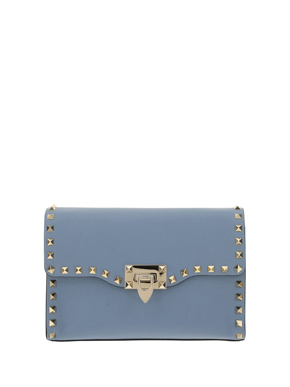 Small Rockstud Grainy Calfskin Crossbody Bag - Niagara.