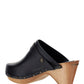 Titya Leather Clogs - Black