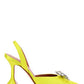 Rosie Sling Satin Pump - Yellow