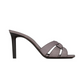 Tribute Heeled Mules in Smooth leather - Gris Apia