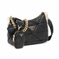 Prada System Nappa Patchwork Shoulder Bag - Black