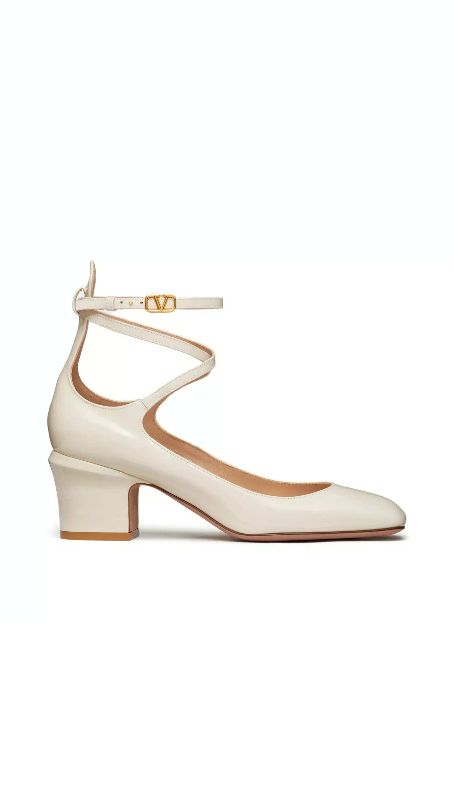 Tan-go Patent Leather Pump 60MM - Light Ivory
