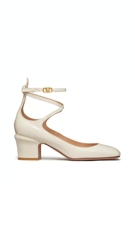 Tan-go Patent Leather Pump 60MM - Light Ivory
