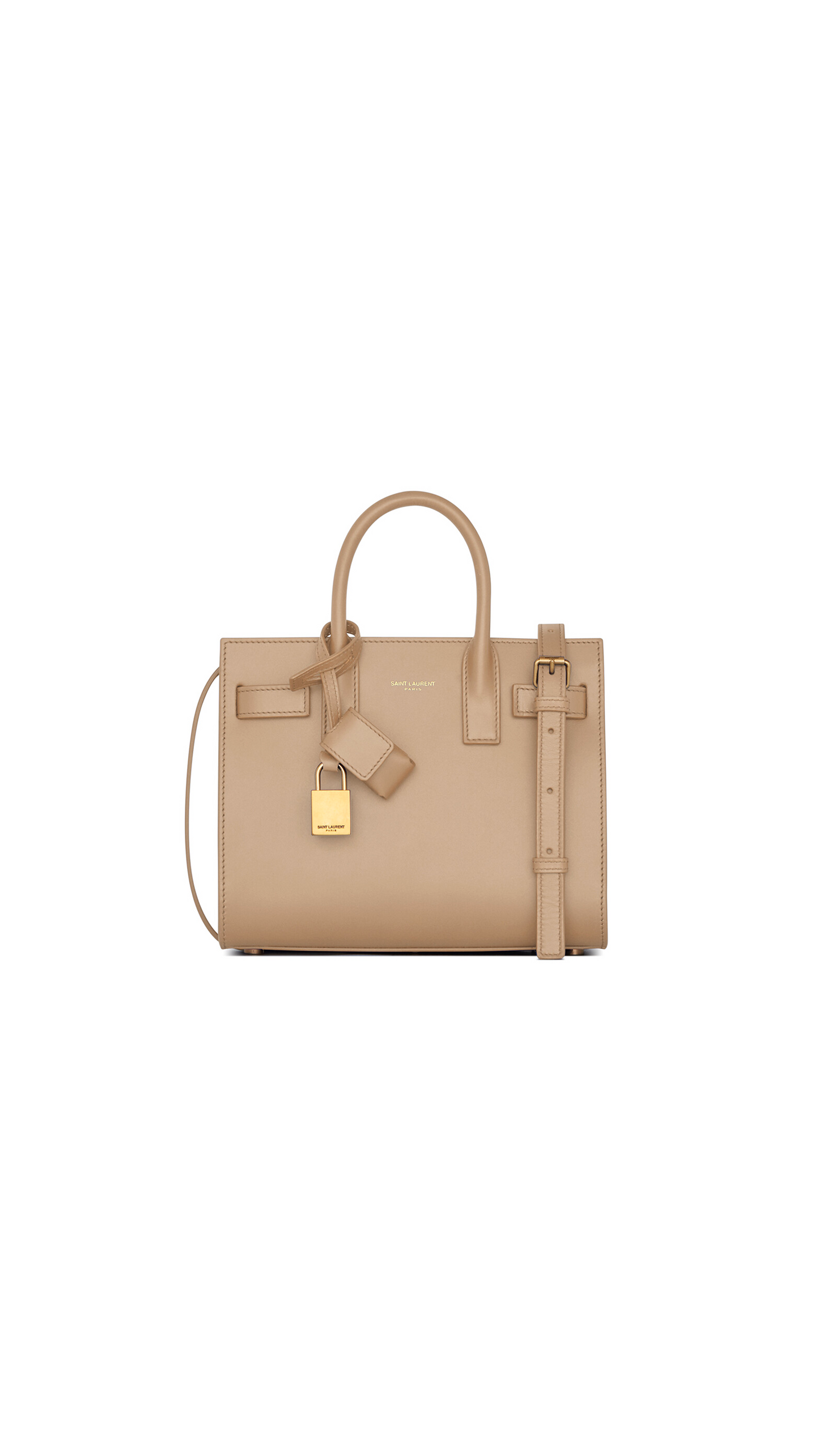 Sac de Jour Nano in Smooth Leather - Dark Beige