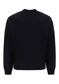 Helvetica Logo Slim Crewneck - Black