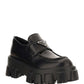 Monolith Brushed Leather Loafers - Black