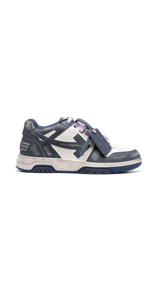 Out Of Office Vintage Leather Sneakers - Navy/White