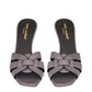 Tribute Heeled Mules in Smooth leather - Gris Apia
