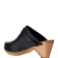 Titya Leather Clogs - Black