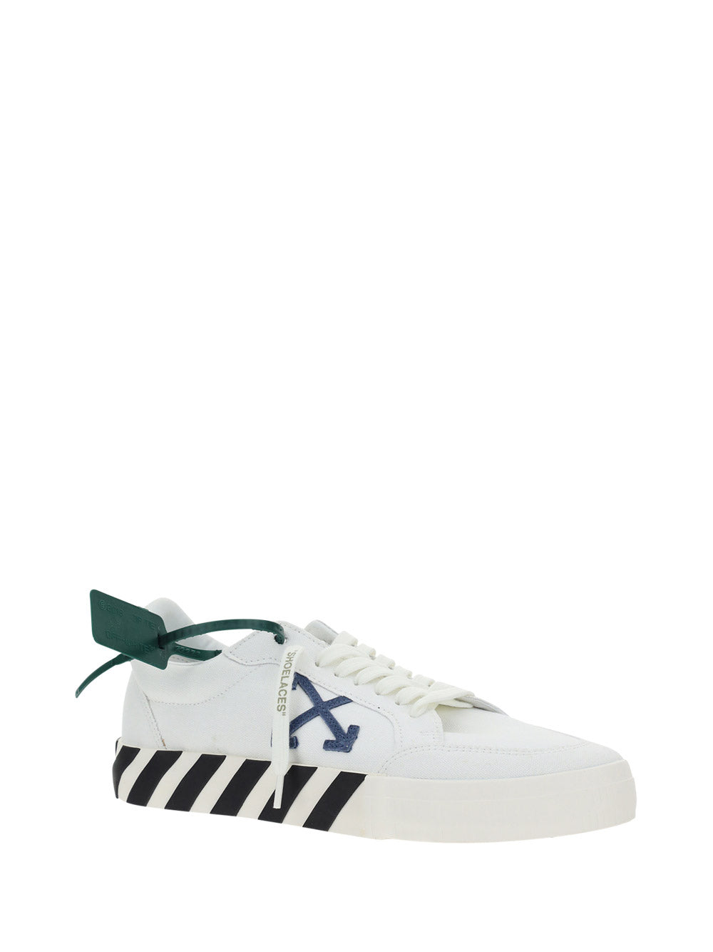 Low Vulcanized Canvas Sneakers - White