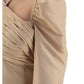 Taffeta Mini Dress -Taupe