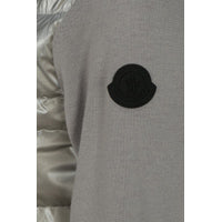 Padded Wool Cardigan - Silver