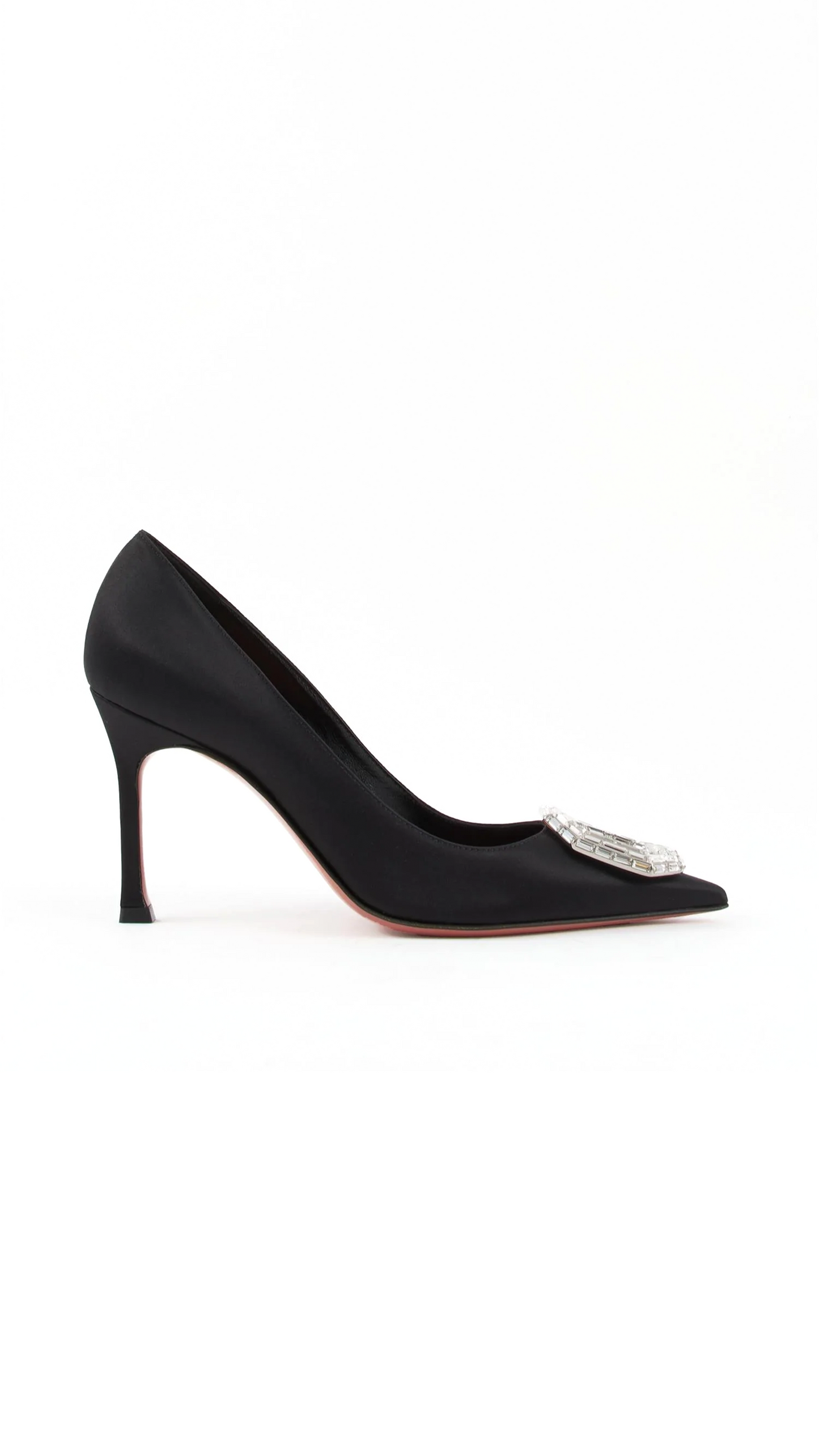 Camelia Satin Pump 90 - Black