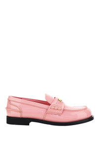 Patent Leather Loafers - Pink