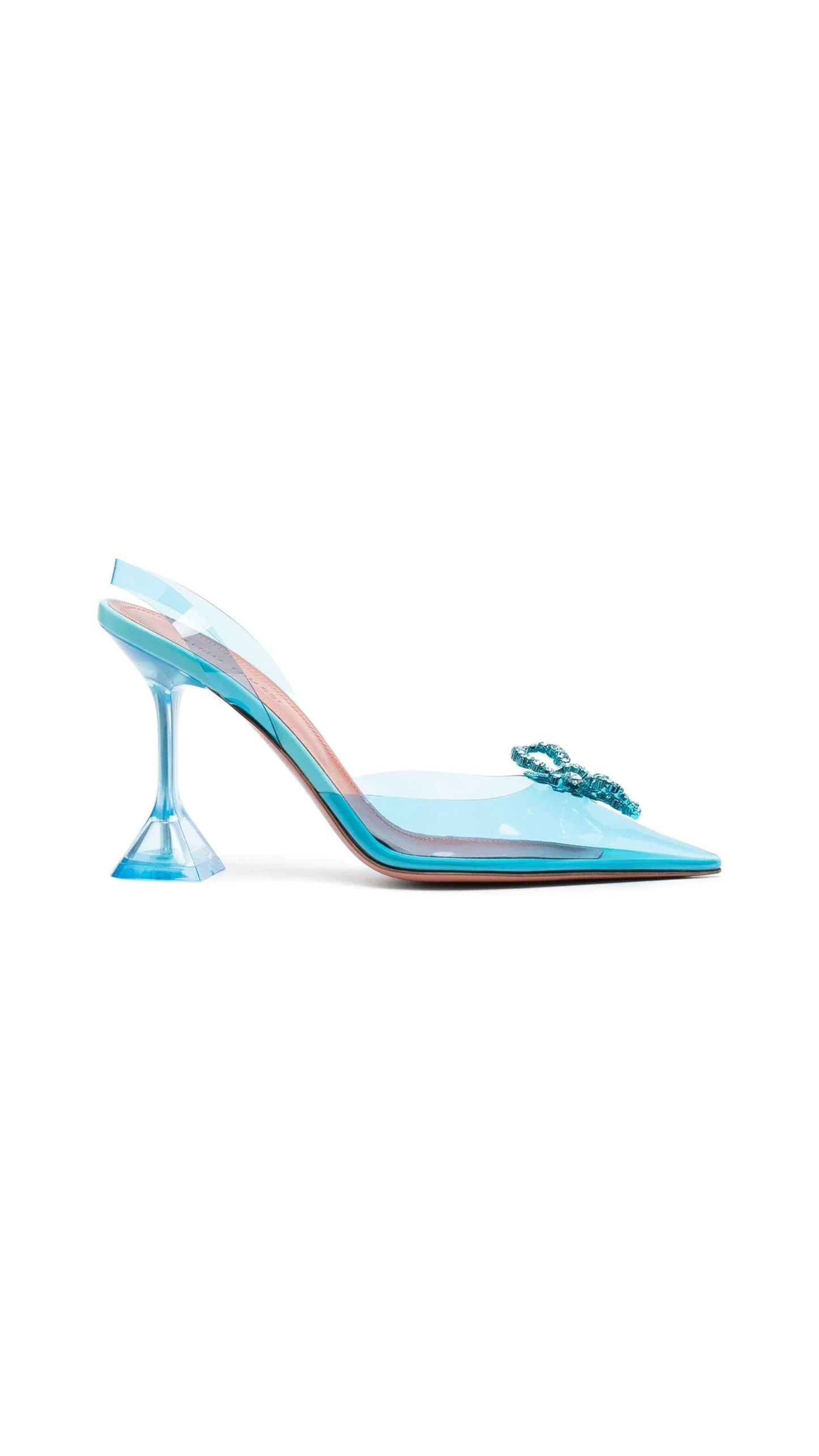 Rosie Crystal-Embellished Slingback Pumps - Aqua