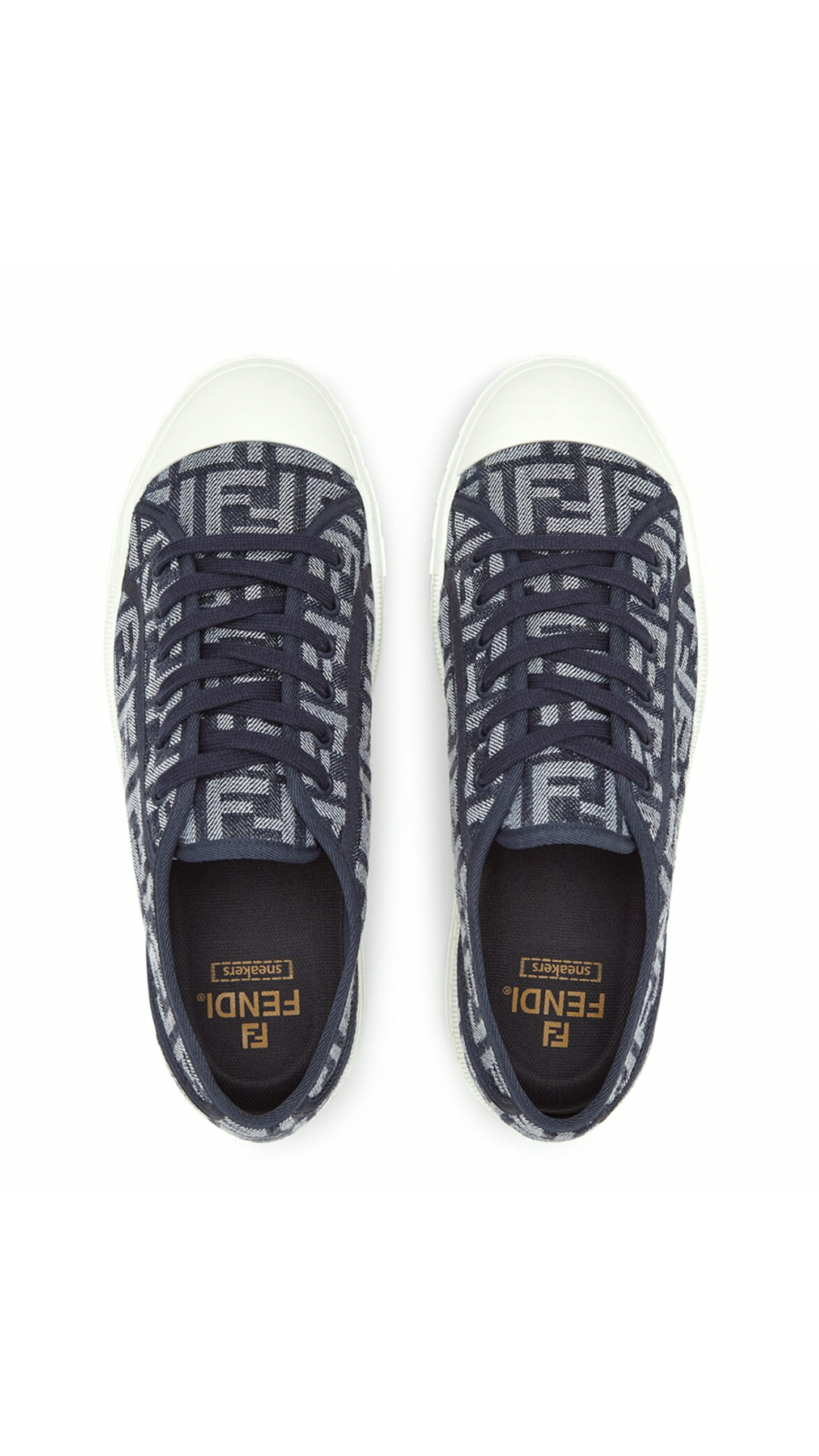 Denim Domino Sneakers - Blue