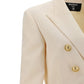 Grain de Poudre Double-Breasted Jacket - White