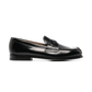 Brushed Leather Loafers - Black
