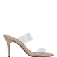 Scolto PVC Open Toe Mules - Beige.