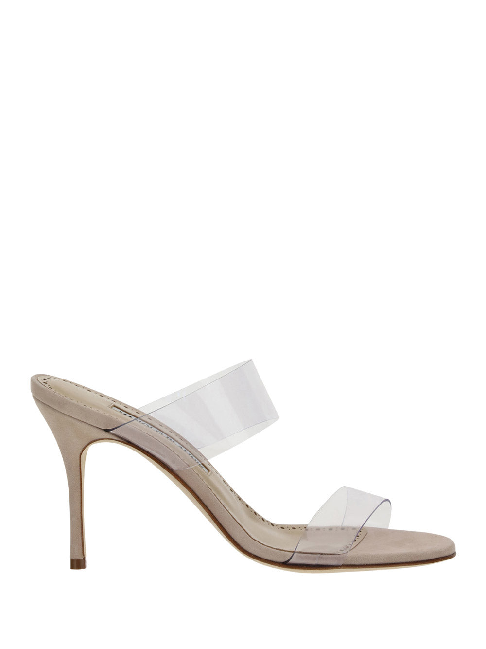 Scolto PVC Open Toe Mules - Beige.
