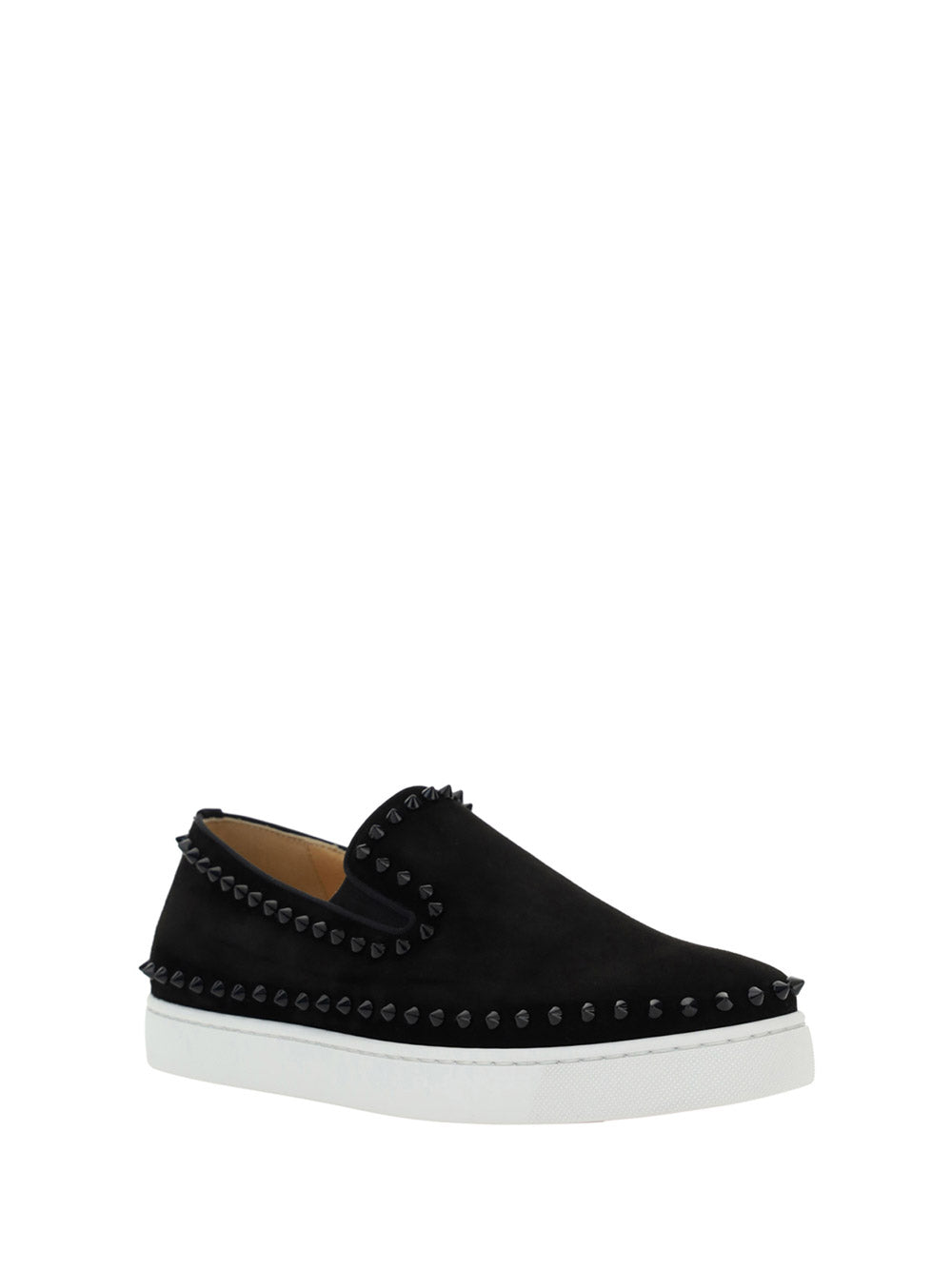 Pik Boat Mens Flat Sneakers - Black