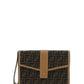 FF Fabric Clutch - Brown