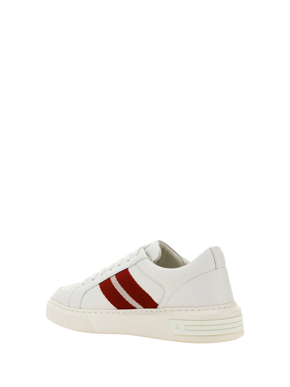 Leather And Fabric Sneakers - White/Red