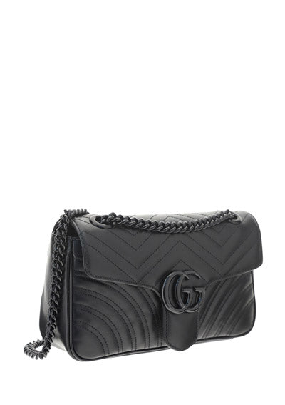 GG Marmont Small Shoulder Bag - Black