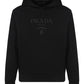 Logo-Embroidered Drawstring Hoodie - Black