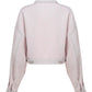 Cropped Organic Denim Jacket - Pale Pink