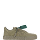 Low Vulcanized Calf Leather Sneakers - Military Green