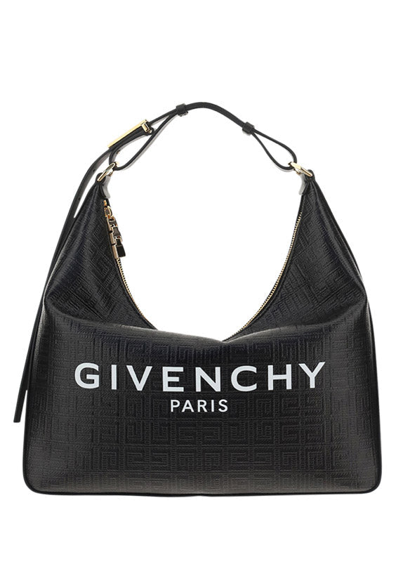 Moon Cut Out bag in 4G Coated Canvas - Black