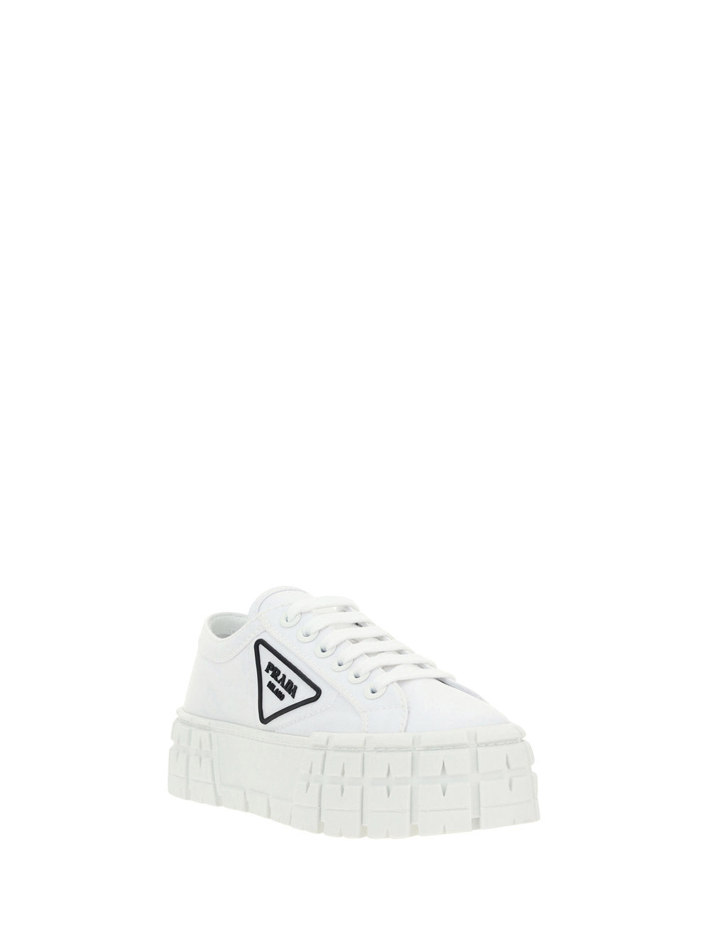 Nylon Gabardine Sneakers - White