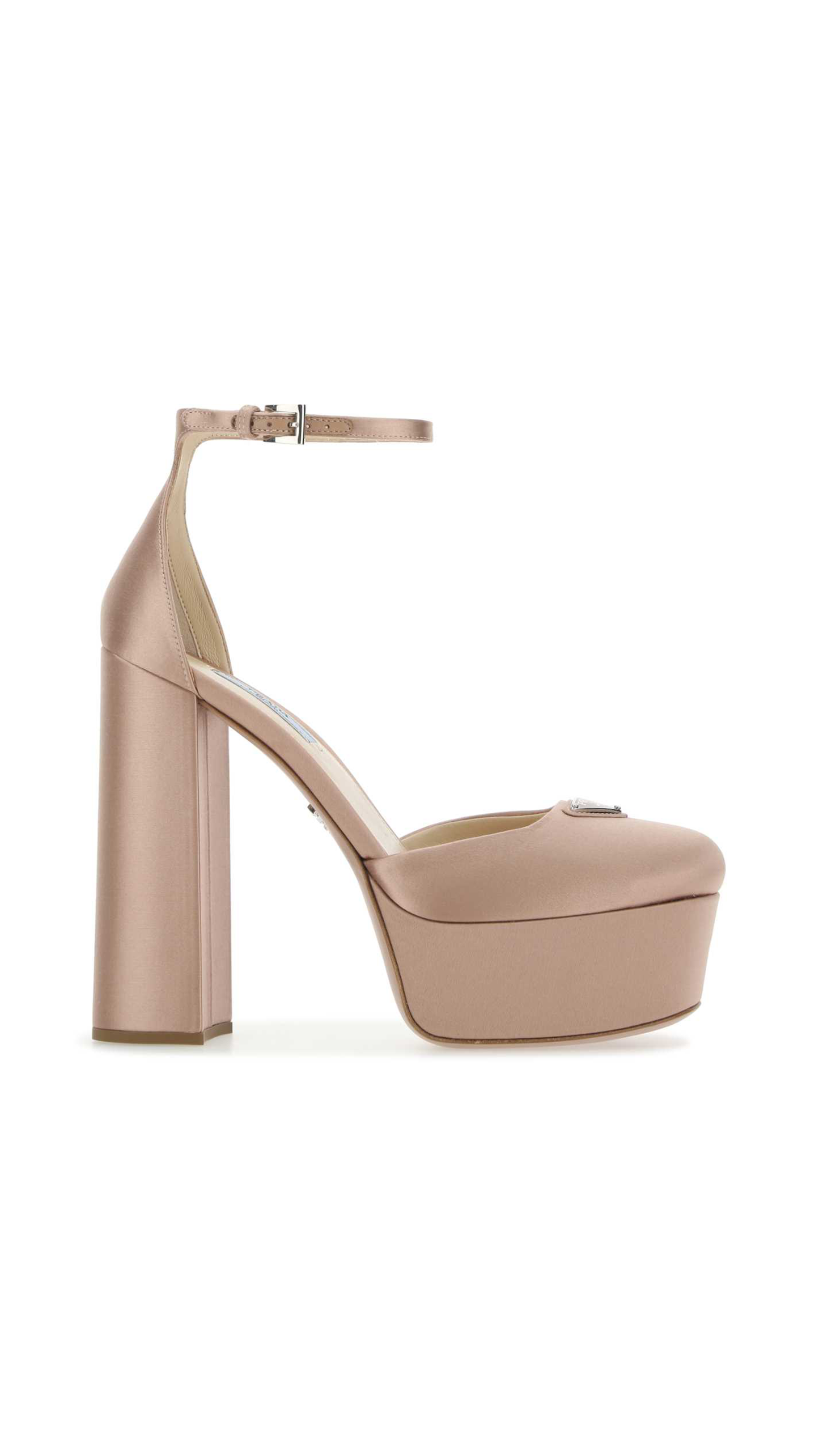 Satin Platform Pumps - Poudre