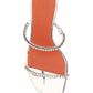 Gilda Metallic Crystal Sandals 70mm - Clear