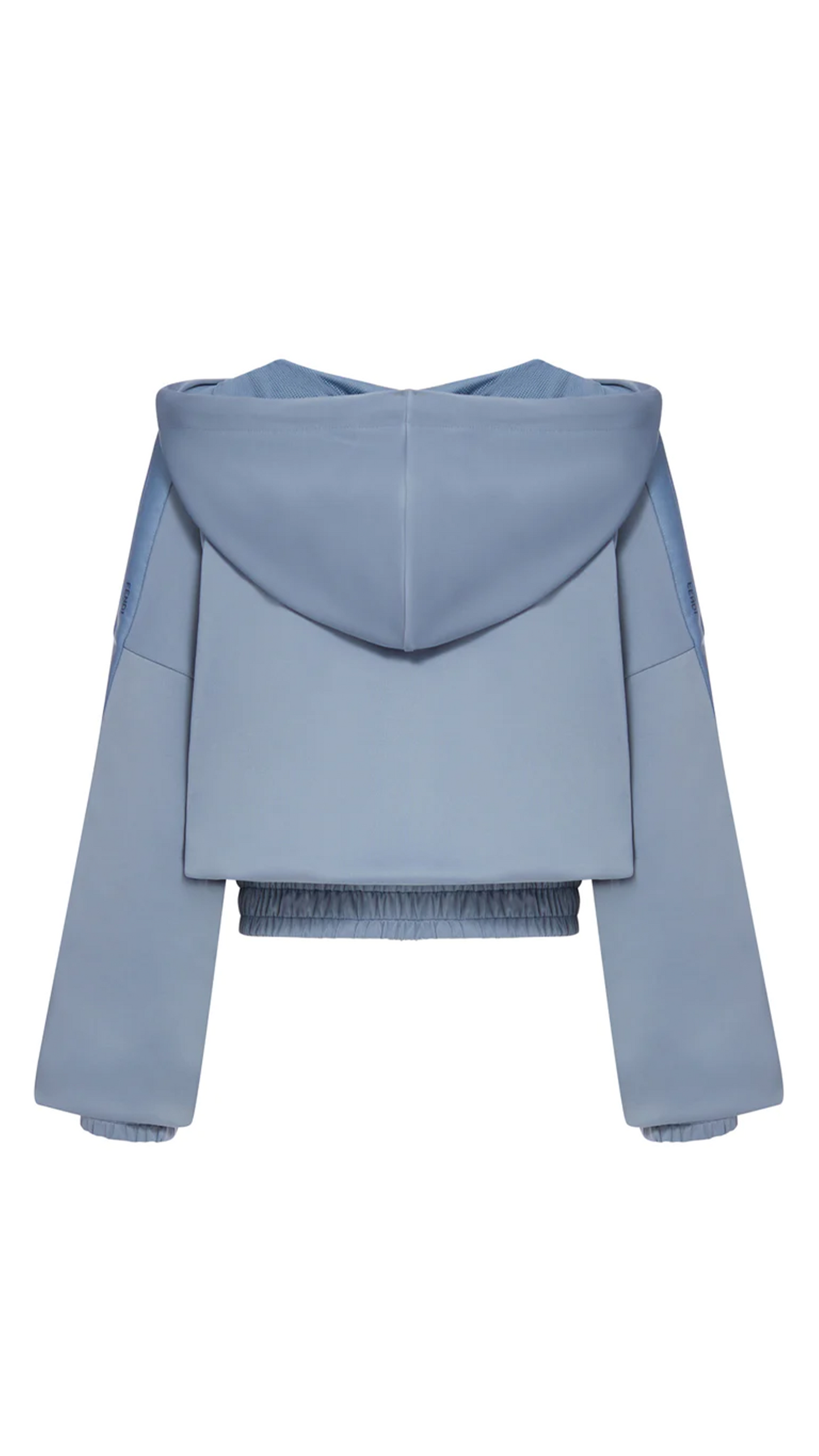 Cotton Jersey Hooded Sweatshirt - Pale Blue