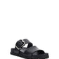 Strap Sandal with Buckle - Black