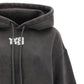 Puff Logo Hoodie in Terry - Grey