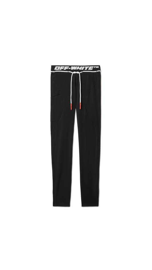 Athl Logo Band Leggings - Black