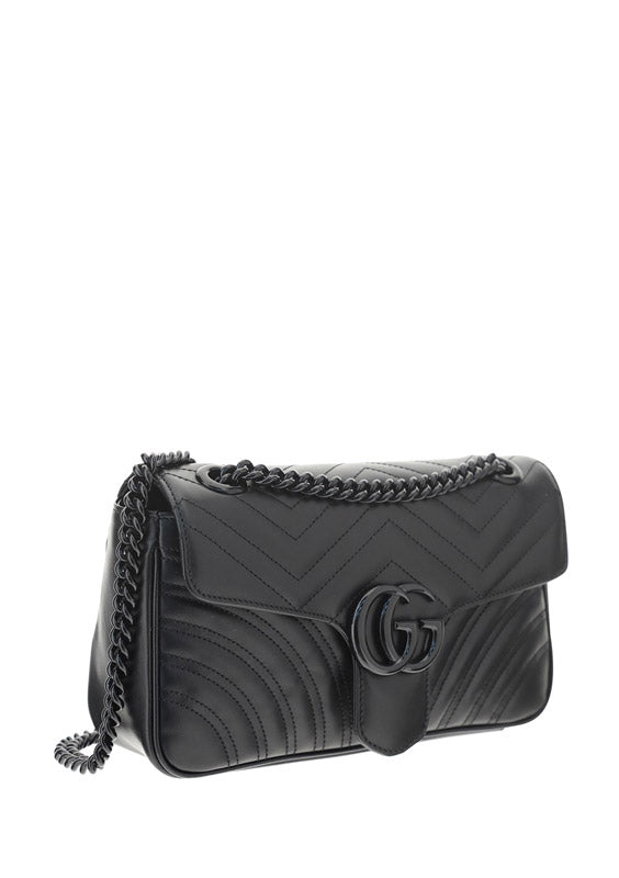 GG Marmont Small Shoulder Bag - Black