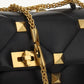 Large Roman Stud the Shoulder Bag in Nappa With Chain - Black