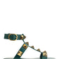Roman Stud Flat Calfskin Sandal - Green