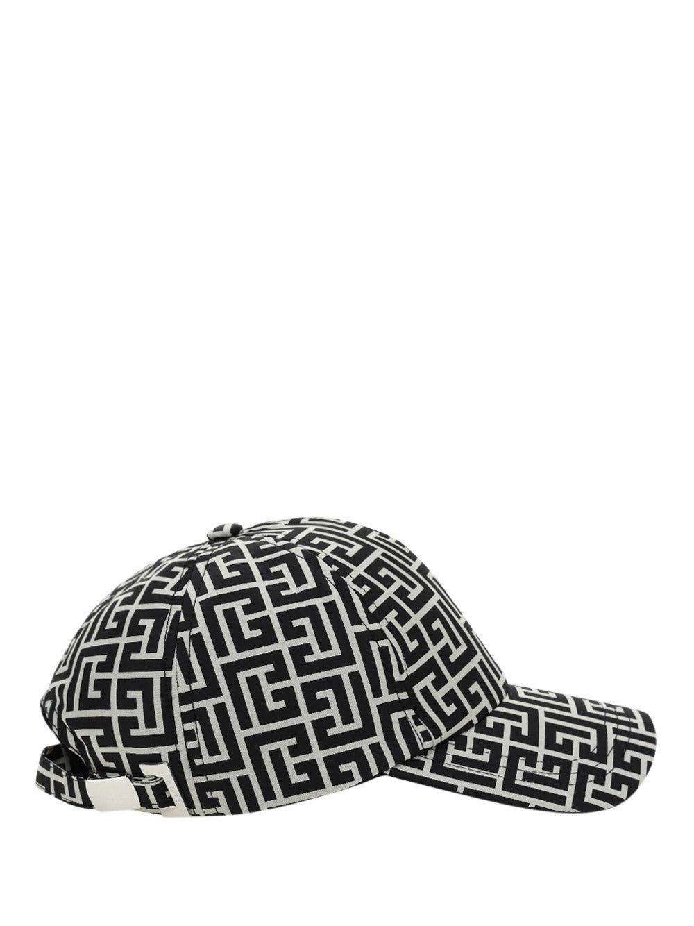 Monogram Nylon Cap - Black/White