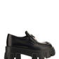 Monolith Brushed Leather Loafers - Black