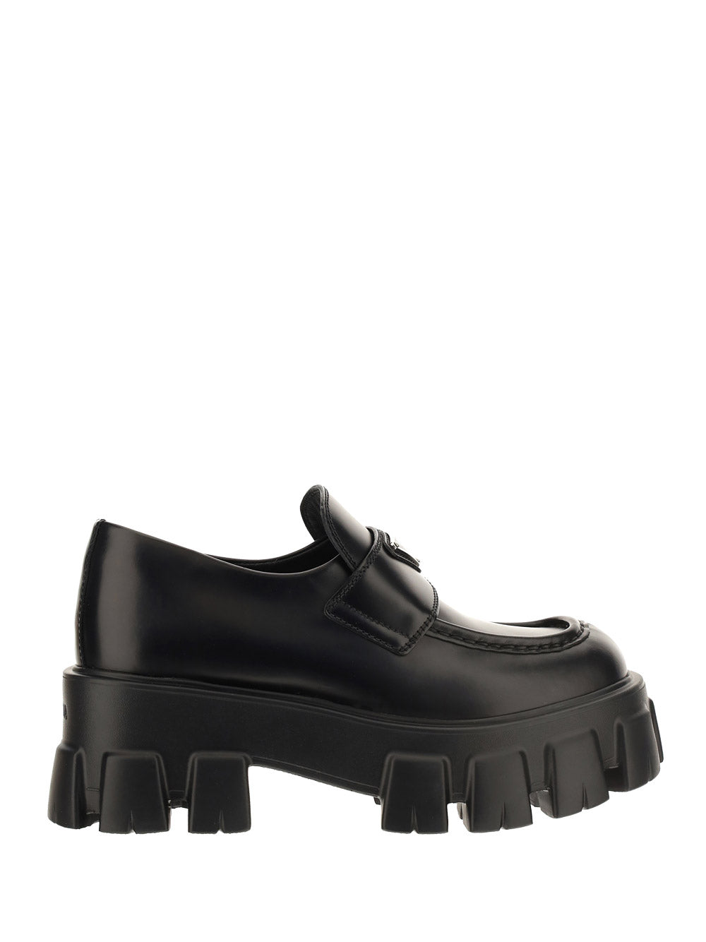 Monolith Brushed Leather Loafers - Black