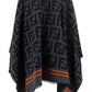 FF Logo Poncho - Black