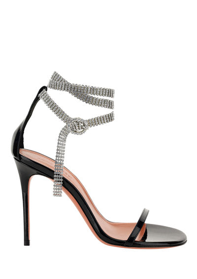 Giorgia Crystal Sandals - Black
