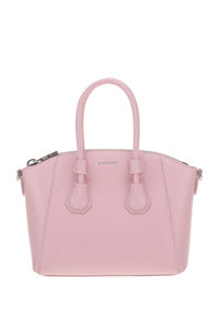 Mini Antigona Sport bag in Leather - Blossom Pink.