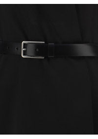 Silk Dress - Black / White