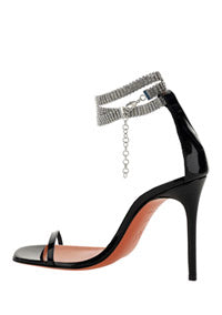 Giorgia Crystal Sandals - Black